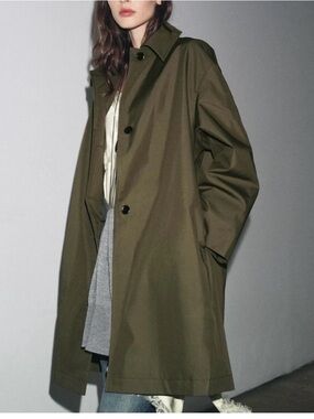 Zara Olive Green Women’s Trench Coat